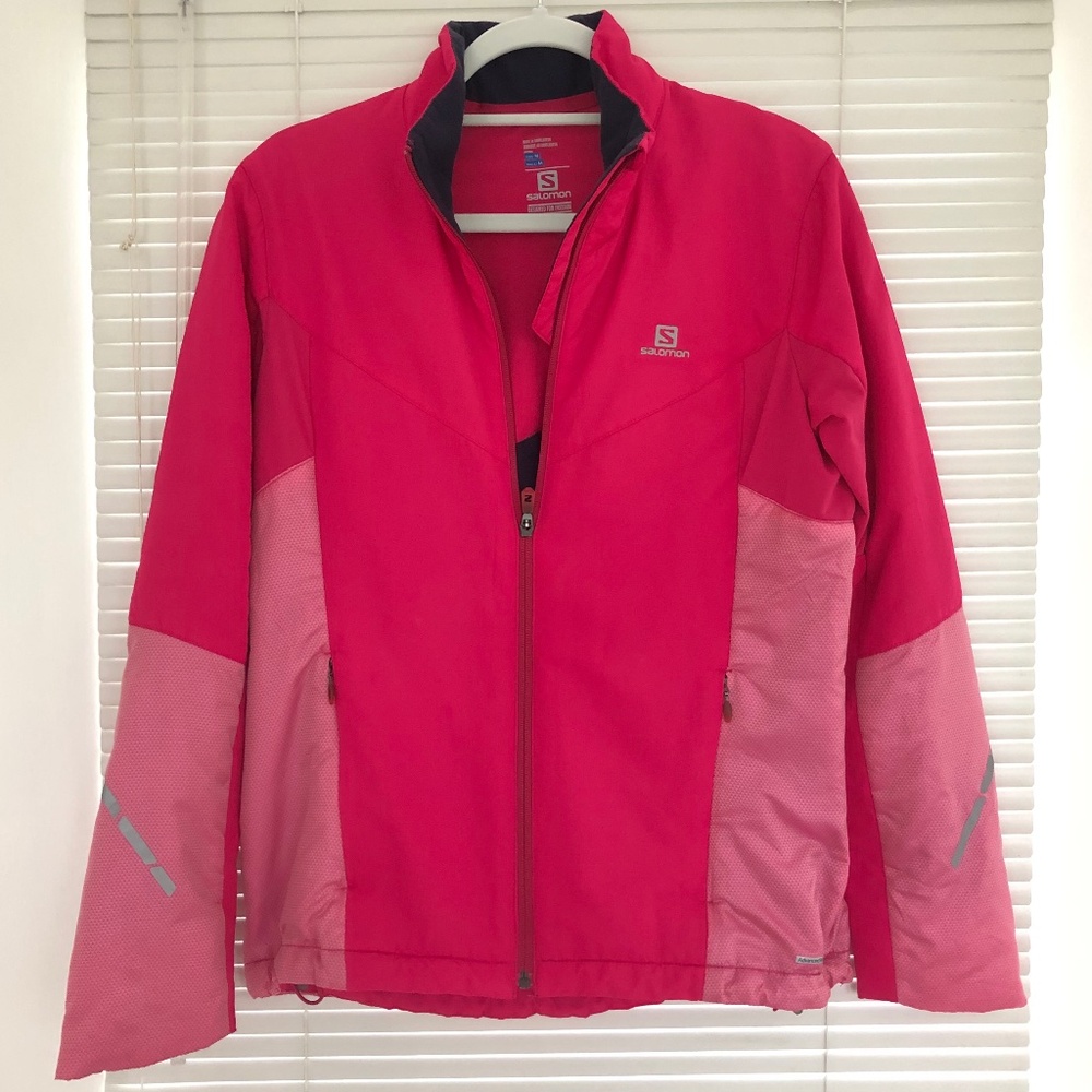 Women’s Pink Salomon Mid Jacket Size M
